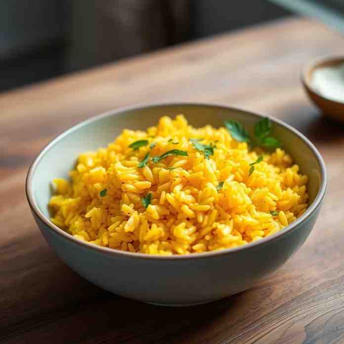 Simple Healthy Rice - Creamy Turmeric Coconut Recipe